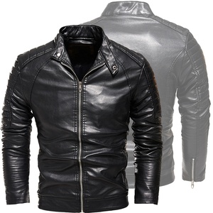 Men's Casual Vintage Bomber <b>Jacket</b> Multi-Color Leather Soft Thick Zip Closure New Olive <b>Pilot</b> Long Outdoor Street Custom Varsity - Product Image 2