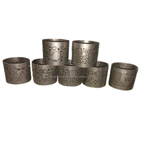 Home Decorative <b>Iron</b> Votive Candle Holder Set of <b>7</b> Pcs With Polish Finished Decorative Candle Holder Votive For Lighting Decor - Product Image 3