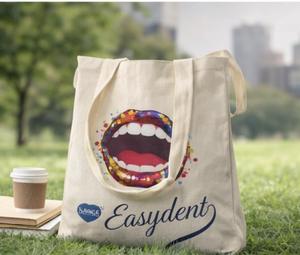 กระเป๋าโท้ทแฟชั่นคุณภาพสูงสำหรับผู้หญิง ผลิตจากผ้าฝ้าย 100% ปรับแต่งได้ตามต้องการ พร้อมโลโก้ สี และบรรจุภัณฑ์ที่ออกแบบเอง สำหรับการช้อปปิ้ง - Product Image 6