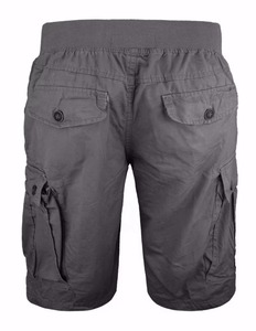 Washable Anti-Bacterial 100% Cotton Men's Cargo Shorts Breathable Quick Dry Waterproof Elastic Waist High Quality New Arrival - Product Image 2