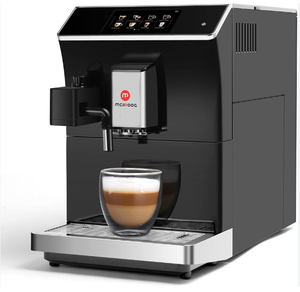Nouvelle machine à café électrique commerciale originale, portable, semi-automatique, mini machine à expresso avec moulin à café - Product Image 1