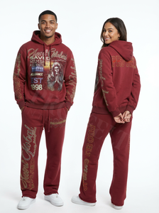 Ensemble jogging et sweat à capuche pour homme, hiver, avec logo personnalisé, motifs religieux, streetwear tendance, vêtements de sport, survêtements - Product Image 4