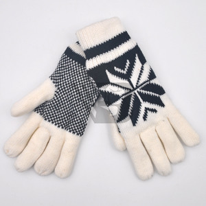Magic <b>Gloves</b> Fashion Handmade Flower <b>Touchscreen</b> Fluffy Cuff Winter Knit Women Customized BSCI Unisex Adults Plain Acrylic <b>Glove</b> - Product Image 5