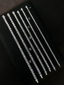 ICEWALD สร้อยข้อมือและกำไลข้อมือเพชรทรงกลมสีขาวทอง 18K เพชรเลี้ยงในห้องปฏิบัติการ ดีไซน์หรูหรา พร้อมใบรับรอง IGI สำหรับทุกเพศ น้ำหนัก 10 กรัม - Product Image 5
