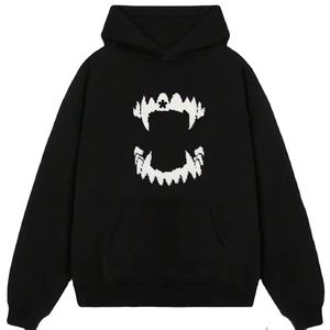 Sweat à capuche imprimé personnalisé pour hommes respirant confortable coton polaire/polyester fermeture éclair pulls styles hiver brodé Baggy - Product Image 1