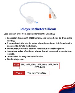 สายสวนบอลลูนซิลิโคน FOLEYS (2 ทาง) 10-16fr 40-45 ซม. - Product Image 3