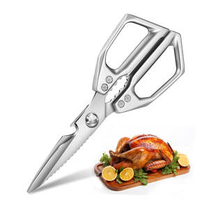 Ciseaux de cuisine multi-usages en cuivre à vis réglable, ciseaux tranchants en acier inoxydable, accessoires de cuisine, vente chaude - Product Image 1