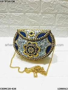 Bolso de noche embrague mosaico señora cadena hombro cuerpo cruzado bolso monedero mujer caja y Noche de lujo precio bajo por LUXURY CRAFTS - Product Image 6