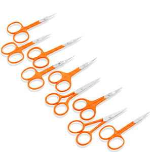 Ciseaux à cuticules droits en acier inoxydable Cutting Expert, outils multifonctionnels pour le nail art et la beauté, qualité industrielle, précision. - Product Image 3