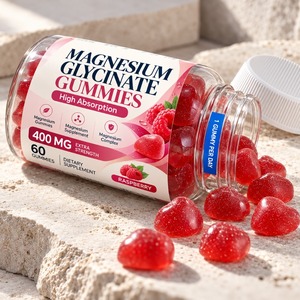 OEM ODM Private Label Custom Magnesium Glycinate <b>Gummies</b> 400mg 60 Count Raspberry Mineral Supplement Gluten-Free Improve Memory - Product Image 4