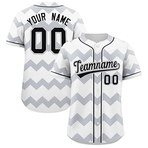 Uniforme de Béisbol Corto con Cuello Mandarín, Personalizado, Transpirable, Unisex, para Adultos, 100% Poliéster, Antibacterial, de Secado Rápido, con Estampado Sublimado - Product Image 1