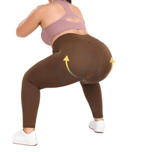 Leggings Ajustados Marrones Ligeros para Mujer, Leggings Elásticos de Cintura Alta con Tela Suave y Cómodos para Uso Diario - Product Image 6