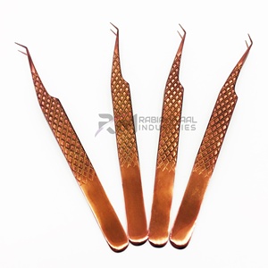 Pince à épiler pour extensions de cils RMI de haute qualité en acier inoxydable antistatique durable à 45 degrés - Product Image 3