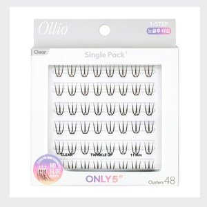 Extensiones de pestañas al por mayor Olio sin pegamento, paquete individual PLUS, transparentes, cortas, 2 tipos, elige 1 pestaña - Product Image 2