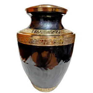 Cremation urn Whole <b>Sale</b> Urns <b>For</b> Human Ashes hand made aluminum brass urns <b>for</b> ashes - Product Image 6