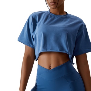 2025 nuevo diseño personalizado de alta calidad para mujer Crop Top camisetas al por mayor precio bajo mujeres Crop Top camisetas - Product Image 1