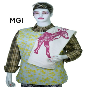 Ensemble de torchons de cuisine en coton biologique 100% jetables, écologiques, hypoallergéniques, à séchage rapide, imprimés de fleurs carrées - Product Image 3