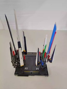 Ensemble de tours de présentation d'équipements à l'échelle (2 pièces) – Support de rangement Mecha, accessoire de diorama pour base de modèles MG RG HG - Product Image 2