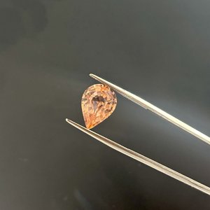 Lab Grown Pinkish peach Morganite Pear shape AAA Quality Loose Gemstone Price all shapes created corundum sapphire - Product Image 2