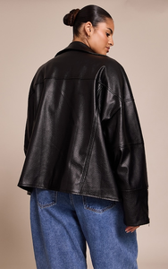 Veste en cuir pour motard femme 2026, coupe-vent, tricotée, respirante, pour tenues d'hiver, grande taille, tendance - Product Image 5