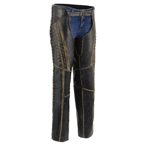 Samroz Sports Premium <b>Leather</b> Seamless Fusing Motorcycle Riding <b>Chaps</b> for Women Bikers All Seasons - Product Image 6