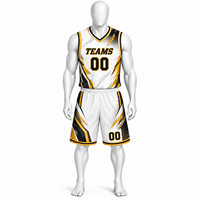 Derniers uniformes de basketball personnalisés 100 % polyester avec impression par transfert thermique, vente en gros OEM, grande taille, séchage rapide