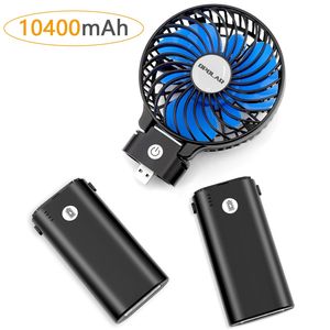 Ventilatore da Tavolo Portatile Nero Pieghevole, Alimentato a Batteria, 5-40 Ore di Autonomia, 3 Impostazioni, Accessorio Indossabile - Product Image 5