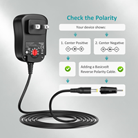 Alimentation universelle DC 3V-12V, adaptateur d'alimentation 2A Max, chargeur DC pour lecteur DVD, bande lumineuse LED, caméra CCTV, haut-parleur, routeur