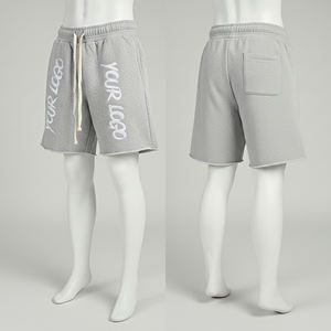 New Style <b>Work</b> Shorts Mens Half Pants with Deep Pocket Puff Print Custom Cotton Drawstring Knitted Jogger <b>Cargo</b> Shorts for Men - Product Image 1