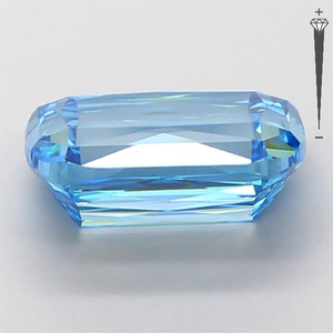 Diamant CVD cultivé en laboratoire certifié IGI, 3,70 CT, taille coussin CRISS, couleur FANCY VIVID BLUE, clarté VS1, LG 790646180 ROYALGEMS - Product Image 4