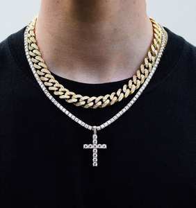 Luxury Iced Out Moissanite Watch For Men Custom <b>Name</b> Plate Jesus Cross Pendant VVS Moissanite Cuban <b>Chain</b> 925 Silver Bus Down - Product Image 1