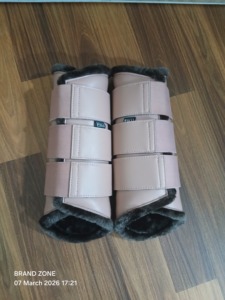 Botas de equitación BRAND ZONE de cuero charol y neopreno de 8 mm con forro de piel sintética, marca privada, equipo ecuestre - Product Image 6