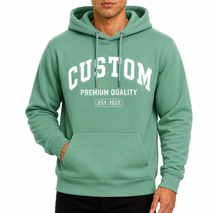 Nueva Sudadera con Capucha para Hombre, de Invierno, Gruesa, de Alta Calidad, de Algodón, Color Sólido, Impresión Digital, Logotipo Personalizado, Unisex - Product Image 3