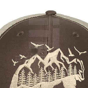 Casquette de camionneur en maille de coton de haute qualité avec logo personnalisé, casquettes de camionneur personnalisées, casquettes de camionneur brodées en 3D - Product Image 2