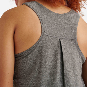 Women's Solid Casual Breathable <b>Flowy</b> Tank <b>Top</b> with Jersey Fabric ODM Supply - Product Image 5
