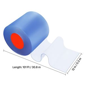 Tenda a Strisce in PVC Trasparente Termoisolante da 30,7 m x 3,66 m per Congelatori e Celle Frigorifere - Rotolo Grande - Product Image 4