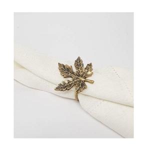 Anillos de Servilleta Modernos con Diseño de Hoja de Monstera Dorada, Decoración de Mesa de Aluminio Ecológica y de Lujo para Bodas, Hoteles y Restaurantes, OEM - Product Image 5