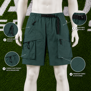 High Quality Men's Tactical <b>Cargo</b> Shorts Multi-Pocket Quick Dry Outdoor Hiking Utility Shorts with Adjustable Belt Summer Wear - Product Image 5