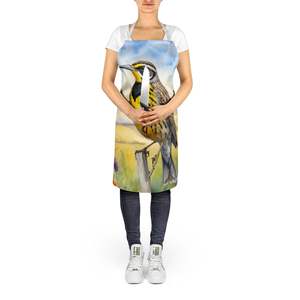 Kansas Western Meadowlark Unisex Large Multicolor Kitchen <b>Apron</b> for <b>Cooking</b> Baking Crafts Gardening-Adult Women and <b>Men</b> - Product Image 5