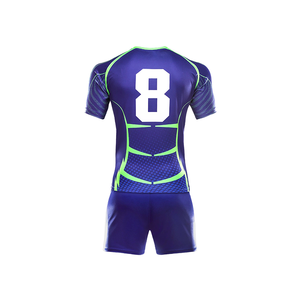 Ropa Deportiva de Manga Corta de Buena Calidad, Conjuntos de Uniformes de Rugby, Ropa Deportiva Atlética, Uniforme de Rugby y Fútbol de Alta Elasticidad - Product Image 2