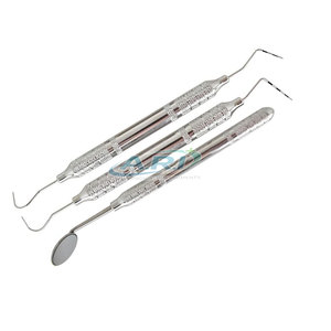 Kit de Instrumentos de Profilaxis, Herramientas de Higiene Dental para Práctica Clínica, Kit de Instrumentos de Profilaxis de Acero Inoxidable - Product Image 6