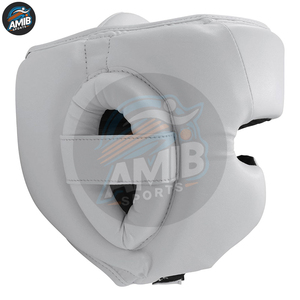 High New Arrival Professional Leather <b>Head</b> Guard for Boxing MMA <b>Training</b> Breathable Adult Custom Logo High Quality Hook Loop - Product Image 4