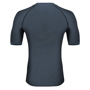 T-shirt de compression tricoté respirant de qualité supérieure, vêtements de sport écologiques, tenue d'entraînement extensible, évacuation de l'humidité, confort pour la salle de sport - Product Image 6