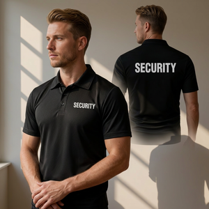 Customized Color High Quality Security Guard Polo Shirt Men Short Sleeve Uniform Tactical Workwear Custom Logo All Seasons - Product Image 6