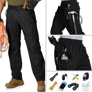 Solid Trader Classic Convertible Zip Breathable Fabric Premium Quality Modern Functional Streetwear Trousers <b>Cargo</b> Pants Unisex - Product Image 5