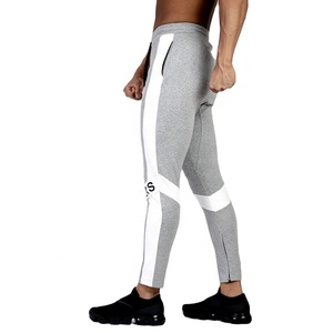 2021 Latest Design Customized String Homme Sweat Pants Body Building Gym Wear Slim Fitting Men's Track Pants Joggers - Product Image 1