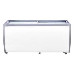 Congelatore a pozzetto commerciale da 20 piedi cubi, mobile, per gelato, con coperchio in vetro, vetrina espositiva per gelateria, per uso ristorazione - Product Image 1