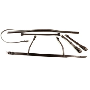 Équipement équestre Annabelle : Bridon de luxe uni noir et marron de haute qualité – Fournisseur et fabricant de matériel pour chevaux, prix de gros - Product Image 3