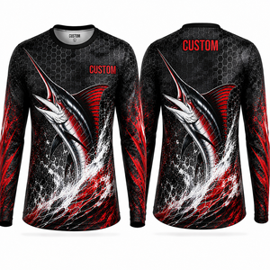 Chemise de pêche pour homme Performance, 100 % polyester, légère, séchage rapide, manches longues, protection UV, vêtements d'aventure en plein air - Product Image 2