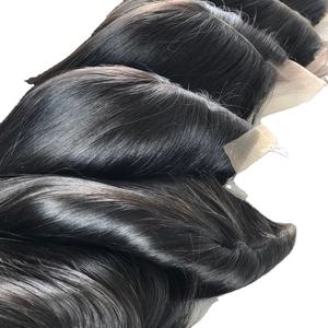 Extensions de cheveux très soyeux très brillants avec fermeture à lacet 100% cheveux humains vietnamiens - Product Image 2